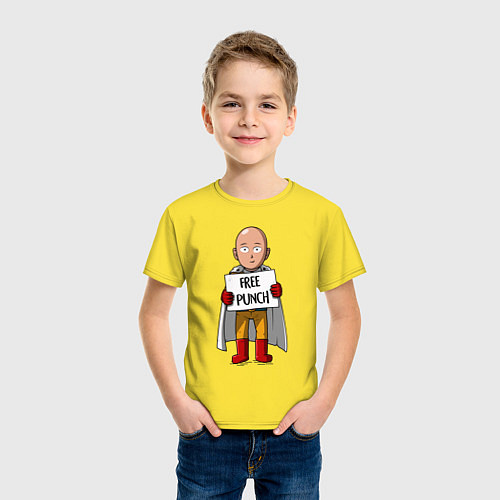 Детская футболка One-Punch Man / Желтый – фото 3