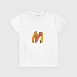 Футболка хлопковая детская Слава Мерлоу, цвет: белый