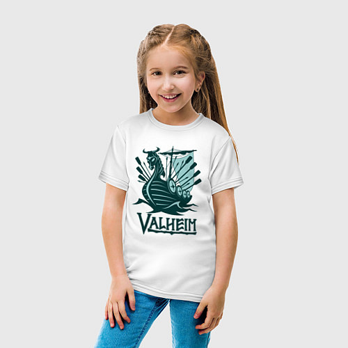 Детская футболка Valheim / Белый – фото 4