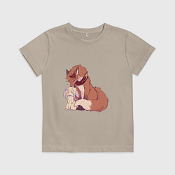 Детская футболка Лис и зайка