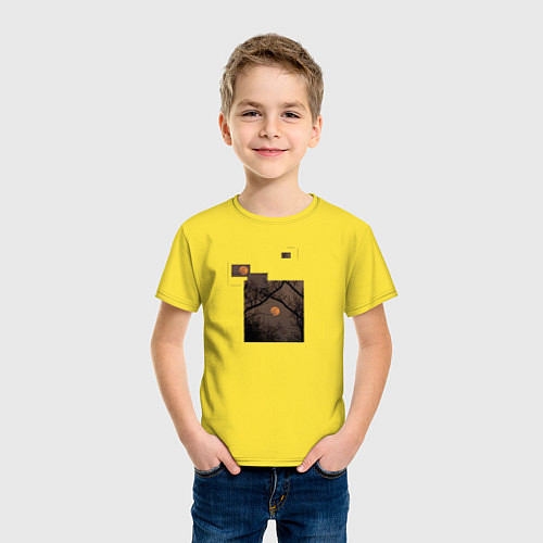 Детская футболка Закат / Желтый – фото 3