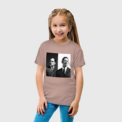 Футболка хлопковая детская Tom hardy, цвет: пыльно-розовый — фото 2