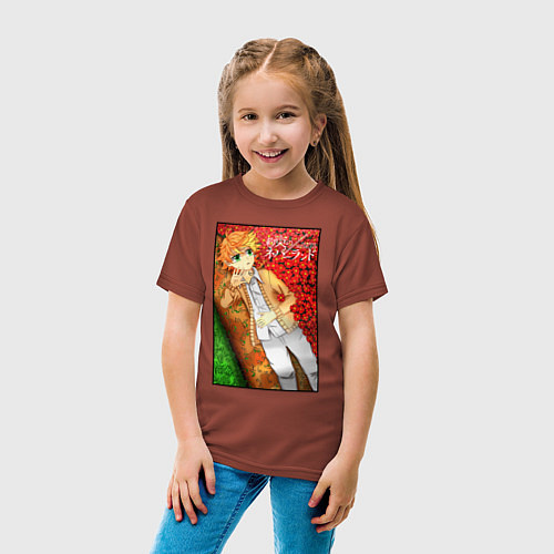 Детская футболка Emma The Promised Neverland Z / Кирпичный – фото 4