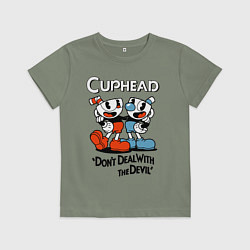 Детская футболка Cuphead, Dont deal with devil