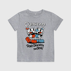 Детская футболка Cuphead, Dont deal with devil