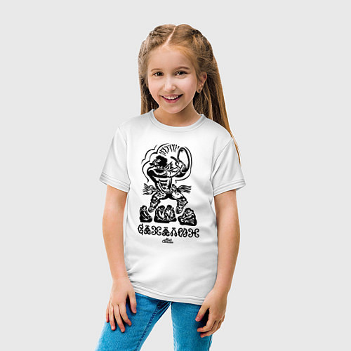 Детская футболка Сахалин Этника / Белый – фото 4