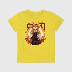 Детская футболка Огненный Столп Kimetsu no Yaiba