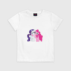 Футболка хлопковая детская My Little Pony Pinkie Pie And, цвет: белый