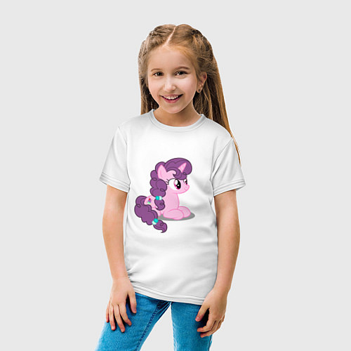 Детская футболка Pony Pink Mammal Purple - Litt / Белый – фото 4