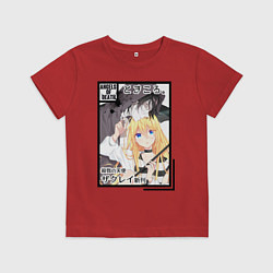 Футболка хлопковая детская Ангел кровопролития, цвет: красный