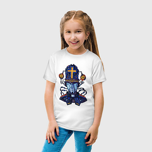 Детская футболка Пастыри андроид / Белый – фото 4