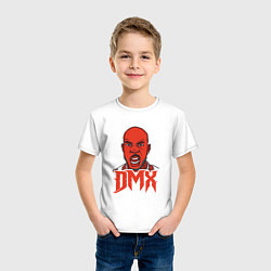 Футболка хлопковая детская DMX Red, цвет: белый — фото 2