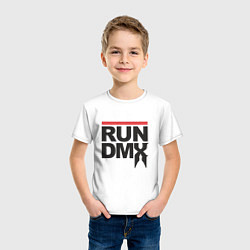 Футболка хлопковая детская RUN DMX, цвет: белый — фото 2