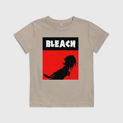Футболка хлопковая детская Bleach art, цвет: миндальный