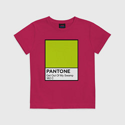 Футболка хлопковая детская Shrek: Pantone Color, цвет: маджента