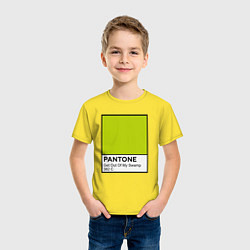 Футболка хлопковая детская Shrek: Pantone Color, цвет: желтый — фото 2