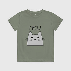 Детская футболка Котик - Мяу
