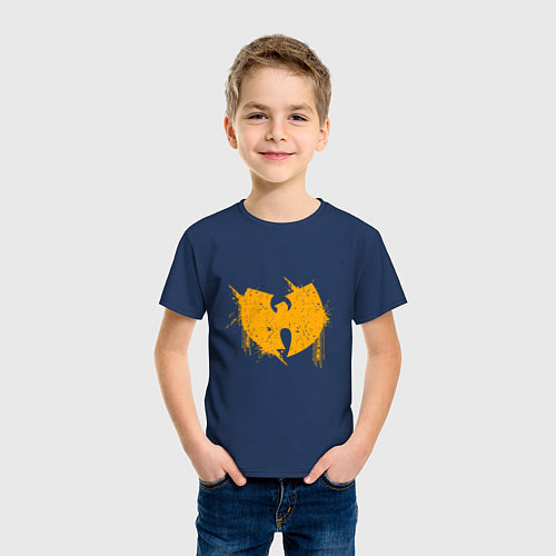 Детская футболка Wu-Tang Yellow / Тёмно-синий – фото 3