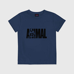 Футболка хлопковая детская ANIMAL ЭНИМАЛ, цвет: тёмно-синий