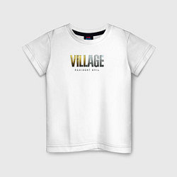 Детская футболка Resident Evil Village Надпись