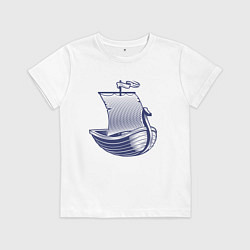 Детская футболка Парусная лодка