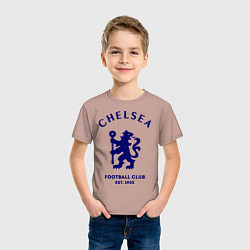 Футболка хлопковая детская Chelsea Est. 1905, цвет: пыльно-розовый — фото 2