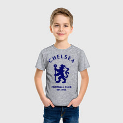 Футболка хлопковая детская Chelsea Est. 1905, цвет: меланж — фото 2