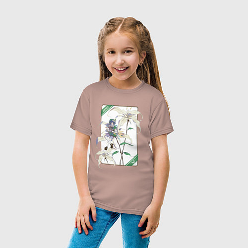 Детская футболка Венти и Сессилии / Пыльно-розовый – фото 4