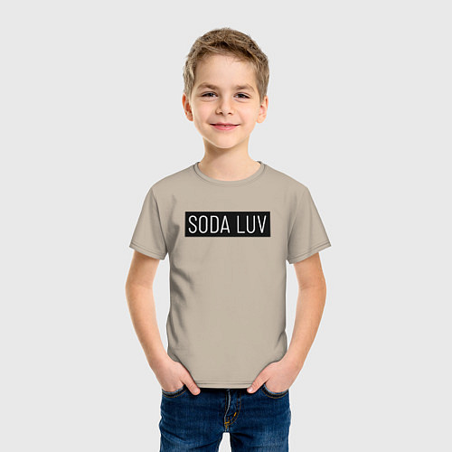 Детская футболка SODA LUV / Миндальный – фото 3