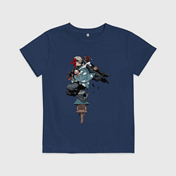 Детская футболка Клинок рассекающий демонов - ниндзя спасает Незуко