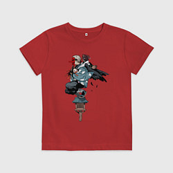 Детская футболка Клинок рассекающий демонов - ниндзя спасает Незуко