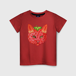 Детская футболка Ягодная кошка