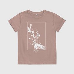 Футболка хлопковая детская Черный Аста Чёрный клевер, цвет: пыльно-розовый