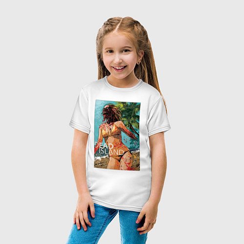 Детская футболка Мёртвый остров / Белый – фото 4