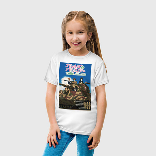 Детская футболка Девушки и танки / Белый – фото 4