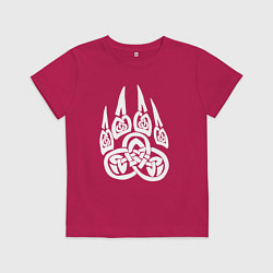 Детская футболка Символ Велеса Медвежья лапа