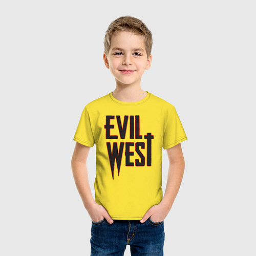 Детская футболка Evil West / Желтый – фото 3