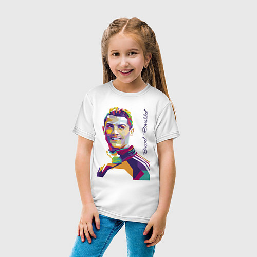 Детская футболка Bravo! Ronaldo! / Белый – фото 4