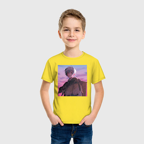 Детская футболка Фуши / Желтый – фото 3