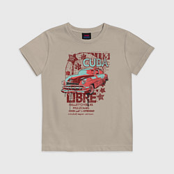 Футболка хлопковая детская Cuba Libre, цвет: миндальный