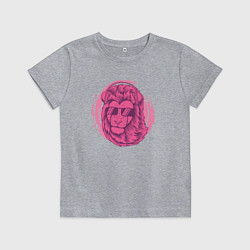 Детская футболка Лев в очках