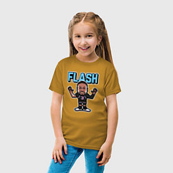 Футболка хлопковая детская Wade - Flash, цвет: горчичный — фото 2