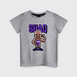 Футболка хлопковая детская Shaq, цвет: меланж