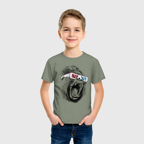 Детская футболка Дикая горилла / Авокадо – фото 3