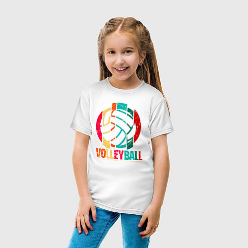 Детская футболка Волейбол / Белый – фото 4