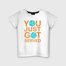 Футболка хлопковая детская Got Served, цвет: белый