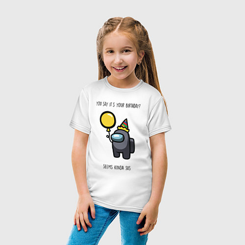 Детская футболка AMONG US / Белый – фото 4