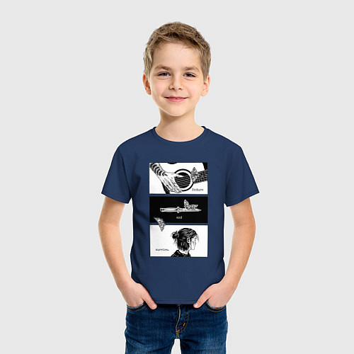 Детская футболка Endure and survive / Тёмно-синий – фото 3