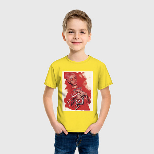 Детская футболка Lil devil / Желтый – фото 3
