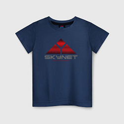 Футболка хлопковая детская Skynet, цвет: тёмно-синий